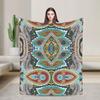 Multicolor Paisley Pattern Blanket Quality Super Soft  Throw Blanket Spring Picnic Couch Chair Comfortable Bedspread