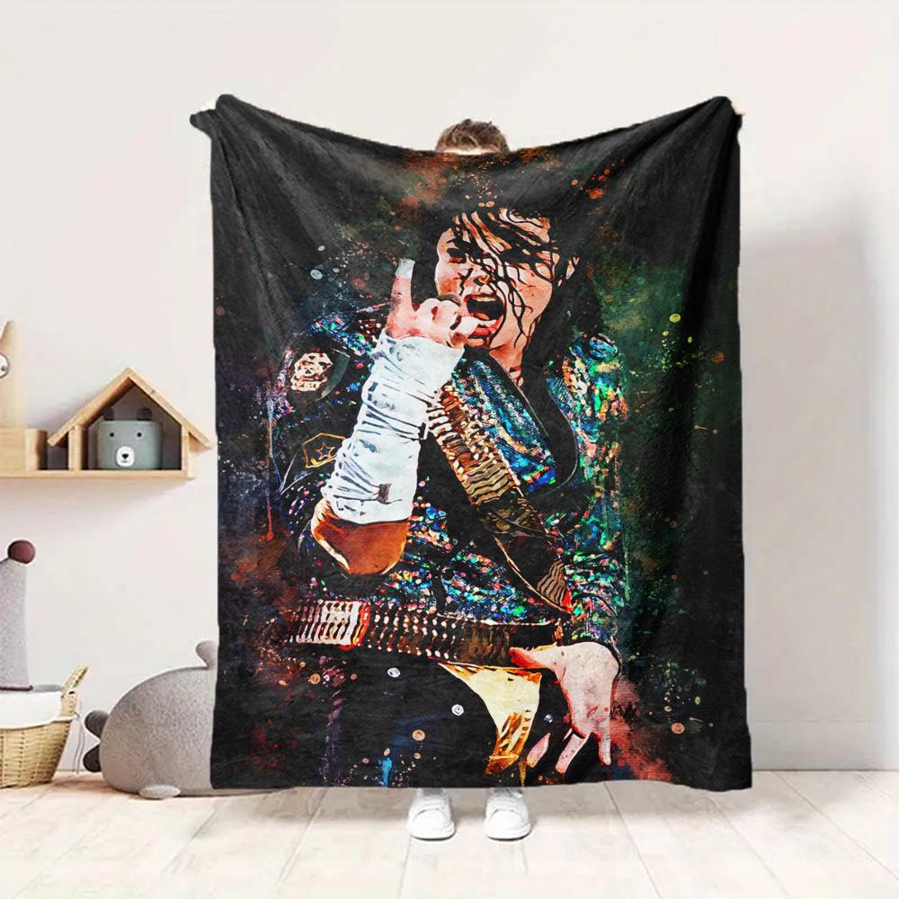 Michael Jackson Flannel Blanket Throw Blanket Soft Warm Sofa Bed Camping Home Decor Unique Christmas Gift C9211918