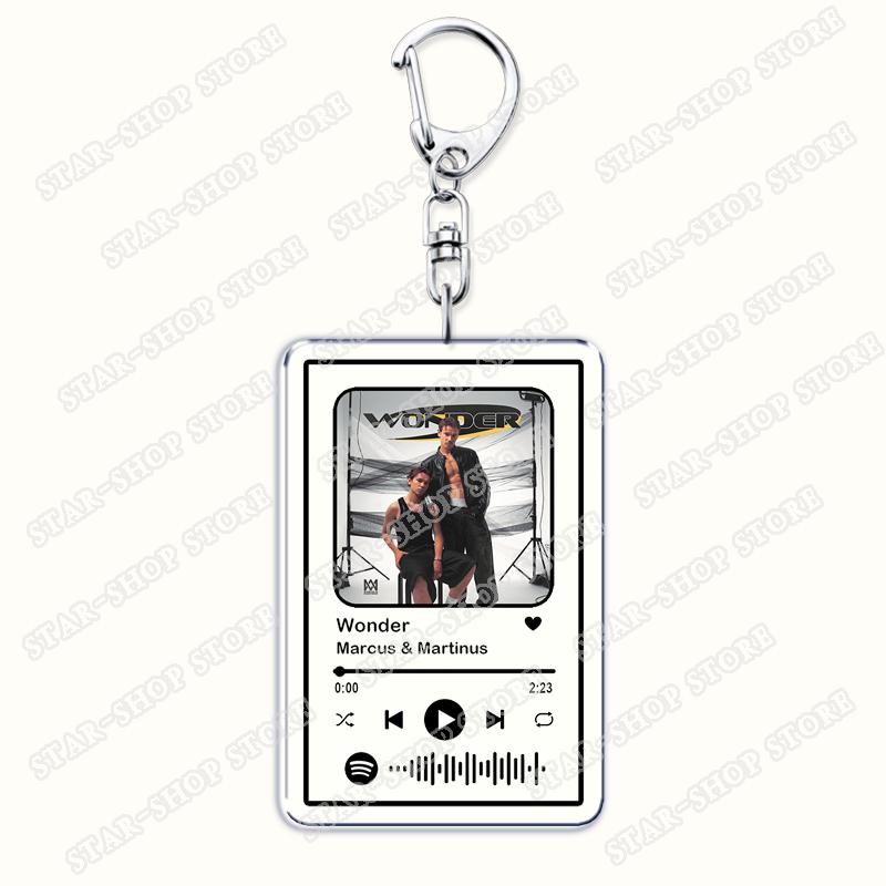 

Pop Twins Singer Keychains for Women Accessories Bag Elektrisk Girls Unforgettable Music Songs Code Keying Jewelry Fans Gifts