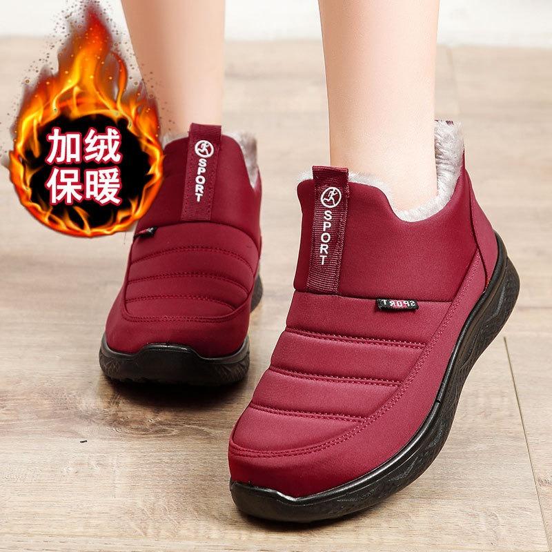 Fashion Women Cotton Shoes 2025New Fashion Waterproof Couple Snow Boots Women Warm Winter Comfortable Casual Ankle Boots Botas De Mujer
