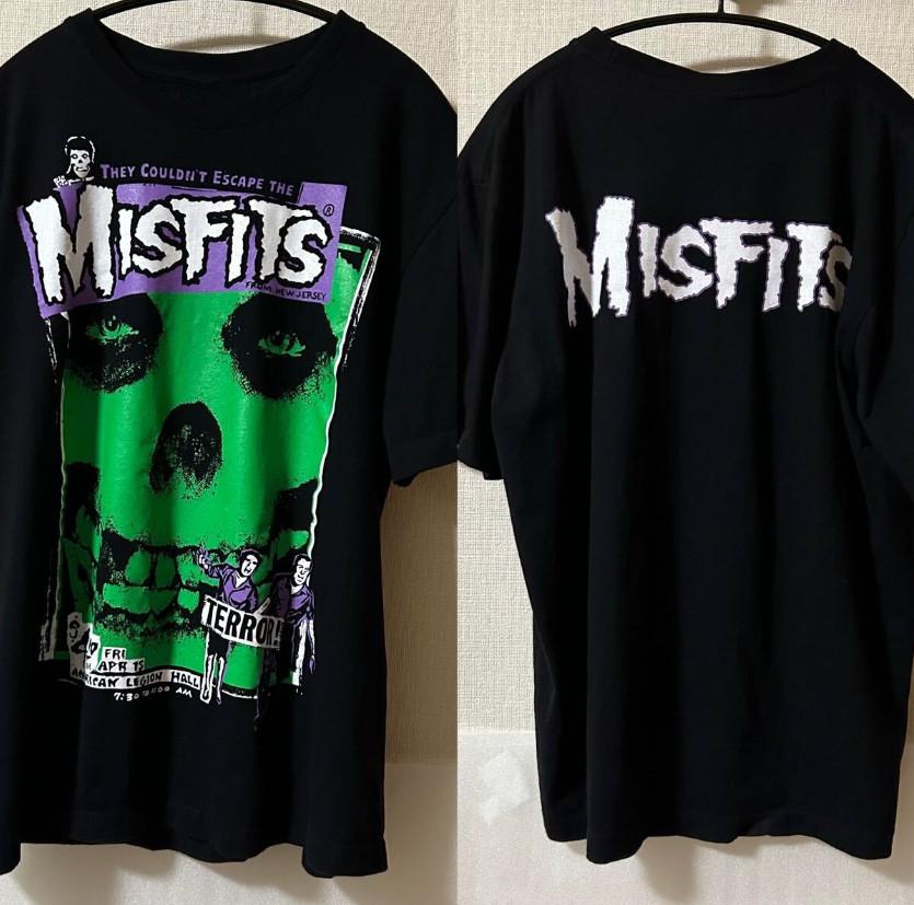 Misfits Vintage Short Sleeve T Shirt Black THE ROXX Body PUNK Band T Rock
