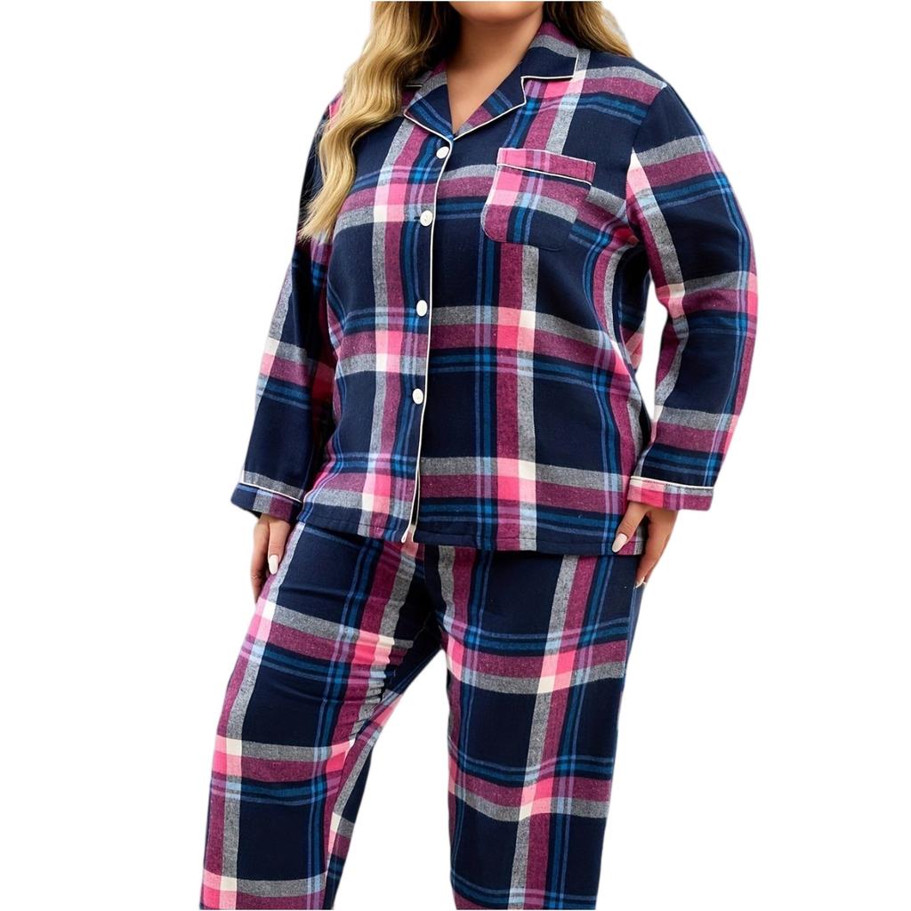 Plus Size Women's Pajama Set Loungewear Comfortable Home Sleepwear