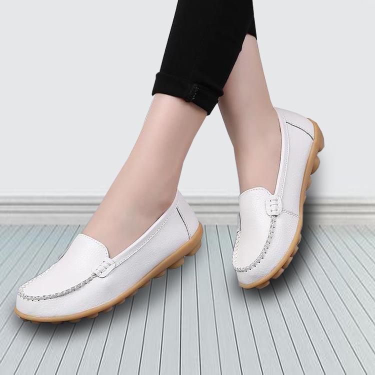 large size womens flat shoes