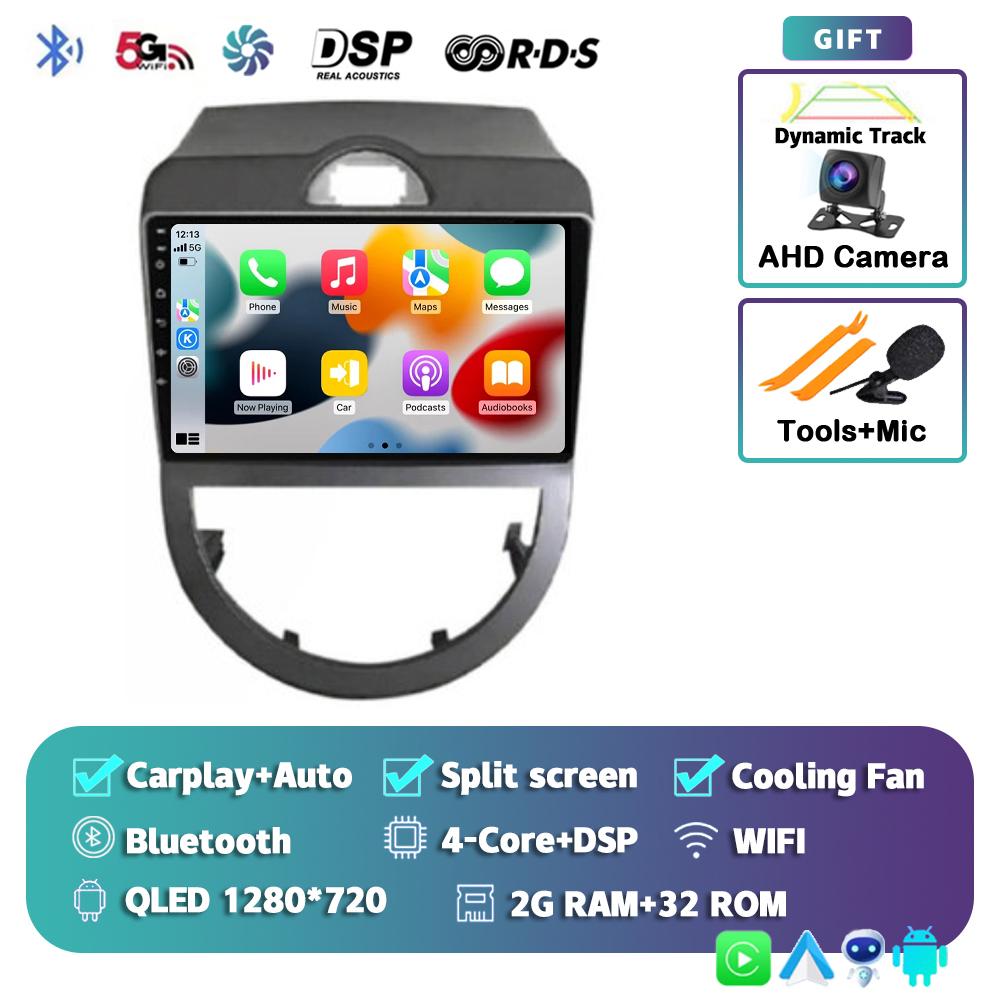Android 14 Carplay Auto WIFI+4G Car Radio For Kia Soul 2010 2011 2012 2013 Multimedia Video Player Stereo GPS Navigation No 2din