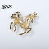 Zinc Alloy Brooch Enamel Pin Carousel Horse with Corrosion Resistant