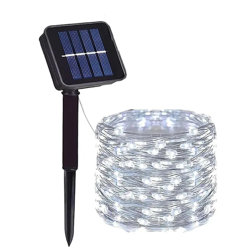 Outdoor LED Solar String Lights Wedding Xmas Decor Garden Solar Fairy Lights Waterproof for Patio Street Trees Balcony Yard