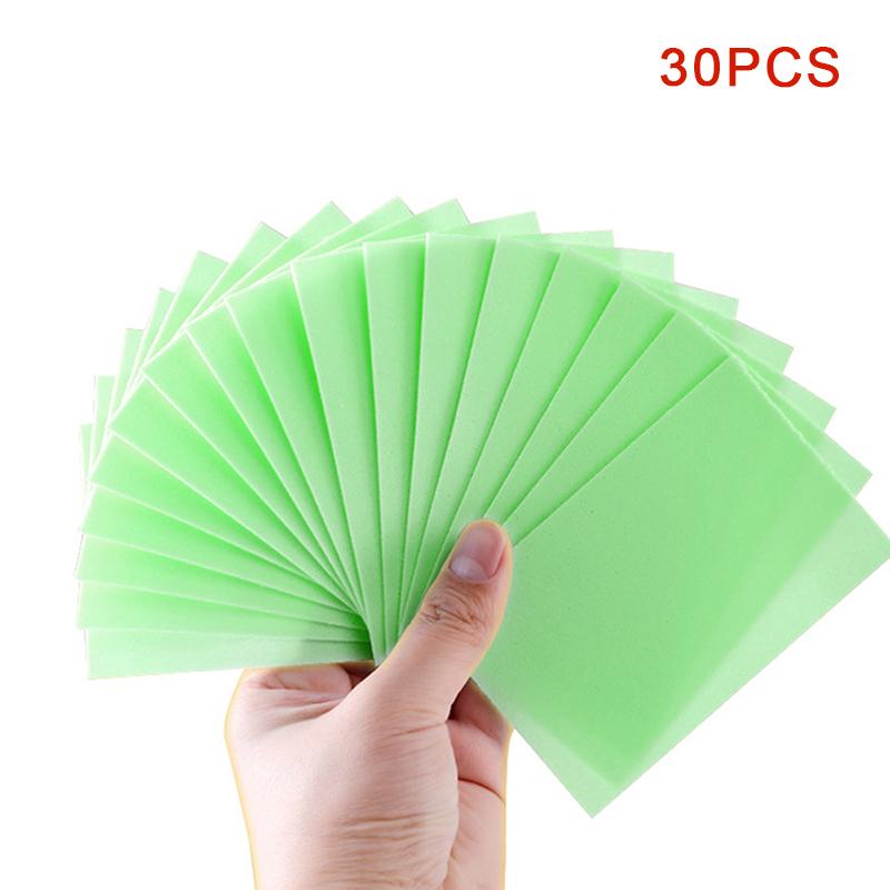 

30 шт./пакет, чистящее средство для пола, водорастворимая чистящая салфетка, мытье пола, протирание деревянных напольных плиток, туалетов, бытовое чистящее средство зелёный