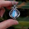 Collana Pendente Vintage Impreziosita con Pietre Preziose Artificiali a Forma di Goccia, Gioielli in Stile Bohémien, Regalo di Compleanno