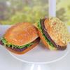Realistic Beef Burger Model Soft PU Food Simulation Model Creative Fake Bread  Shop Window Display