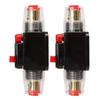 12 24V Inline Circuit Breaker, Lugs with Manual Reset Fuse Holder, Heat Shrink