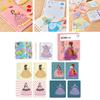 DIY Princess Dress Up Activity Book for Making Clothes Art Fashion Sticker Girls Toys