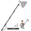 NEEWER Portable Telescopic Aluminum Boom Pole Stand with Flip and Shoulder Strap for Strobe Flash and Up To 7.5ft/230cm 1/4", 3/8", 5/8" Screws, Lock,