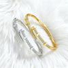Cartier-Inspired Zircon Nail Bracelet: Women's Korean Fashion Full Diamond Bamboo Bangle