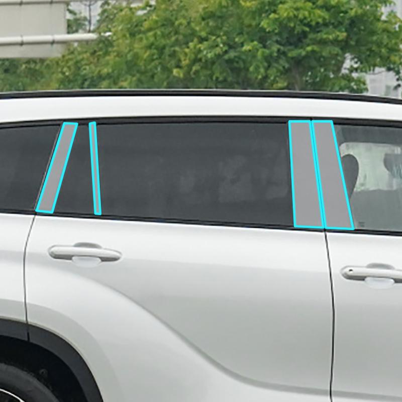 For Toyota CROWN KLUCER - B/C-Pillars Car Exterior Automobile Pillar Anti-scratch TPU film protect Protective Film