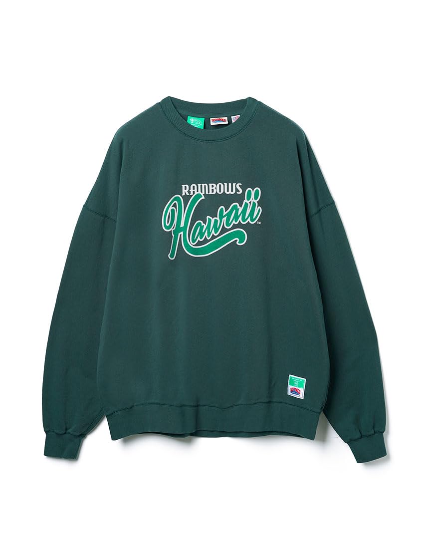 

Большой свитшот с круглым вырезом для Гавайского университета Темный [МУСКАТНЫЙ ОРЕХ] Мужской, (Л, Зеленый)