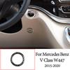 Carbon Fiber Car Door Steering Wheel Multimedia Gears Panel Sticker For Mercedes Benz V Class W447 V260 15-20 Interior