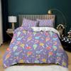 Christmas Series Quilt Cover Pillowcase Digital Printing Three-Piece Set, Bedding