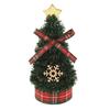 5 Inch Mini Christmas Tree Artificial Tabletop Christmas Tree Decorations with Star Tree Topper for Winter Fireplace Mantel Decor