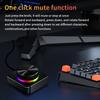 USB ovladač hlasitosti Multimediální otočný ovladač Klávesnice s drátovým/Bluetooth/2.4G připojením Mini klávesnice PC počítač Reproduktor Zvukový ovladač hlasitosti pro Win/Mac