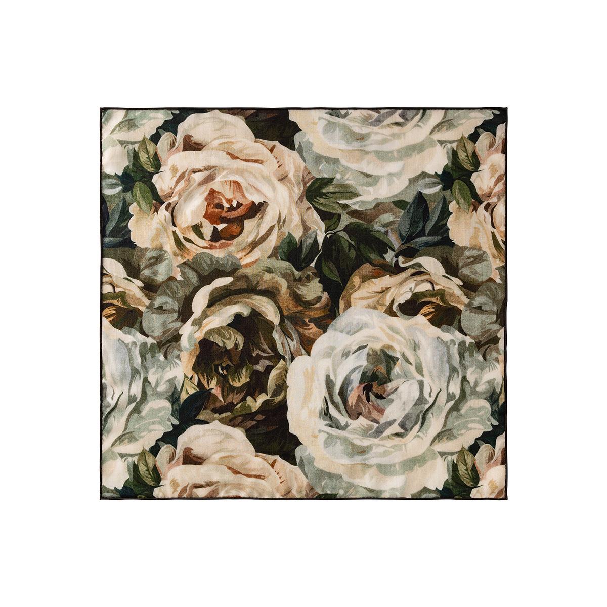 Rose Story Silk Wool Scarf Women s Winter Warm Scarf Scarf Foreign Style Retro Versatile Silk Scarf 65*65cm