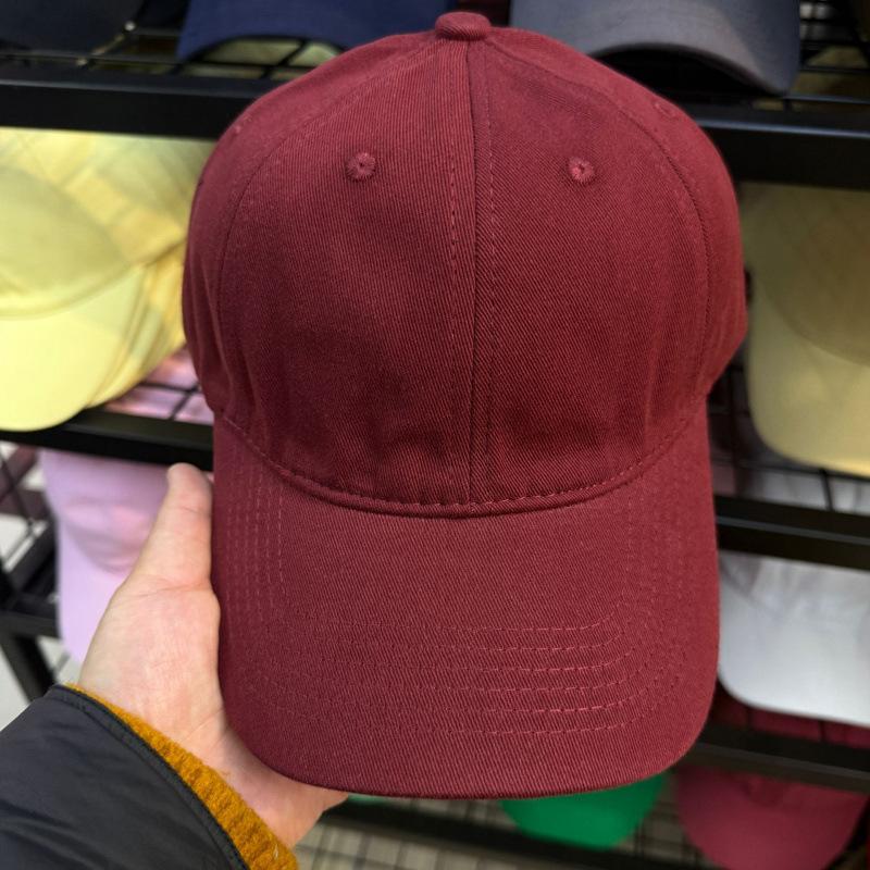 Customized Light Board Soft Top Versatile Cap Men'S Summer Street Spring Summer Autumn Solid Color Baseball Cap Children