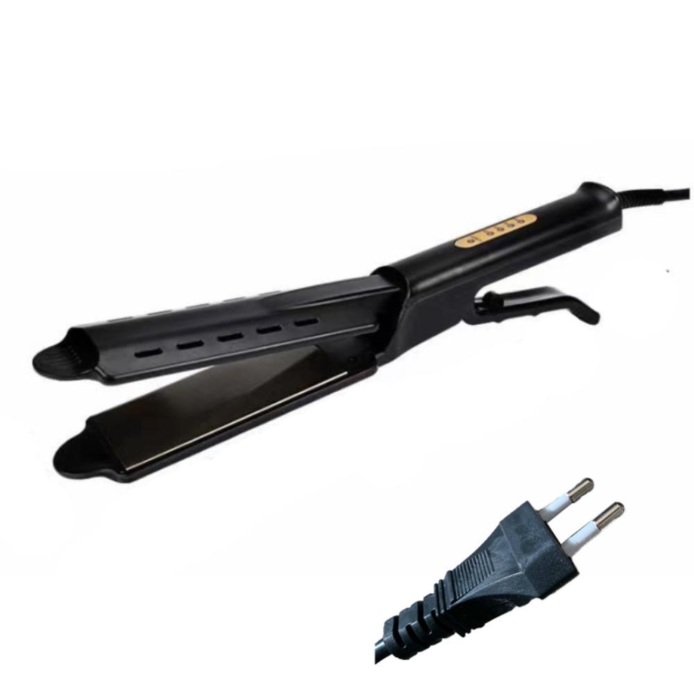 

Temperature Adjustable Flat Iron Wide Plate Straightening Iron Professional Straightener Female EU