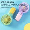 Handheld Small Fan Summer Mini USB Charging 1st Gear Fan with Lazy Stand Handheld Desktop Portable Silent Student 1PC