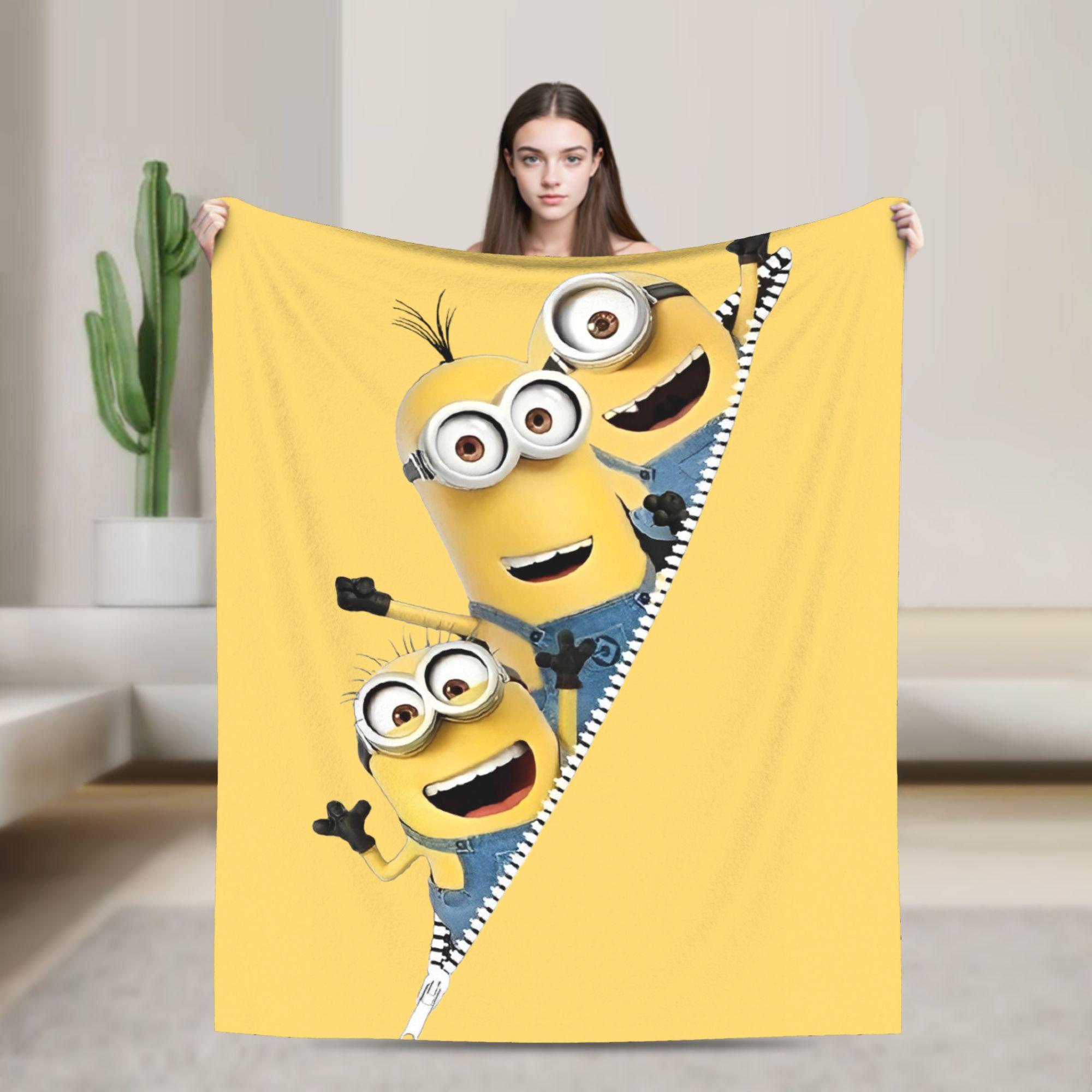 

Kevin Dave Blanket Cartoon Flannel Novelty Soft Throw Blankets for Home Restaurant Spring Autumn 30x40in