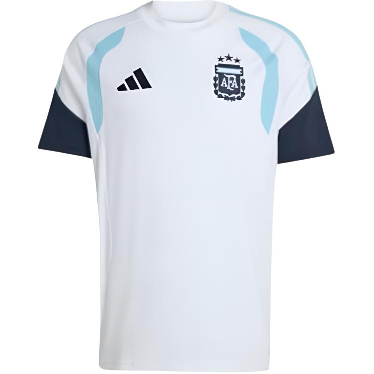 Adidas Argentina 2026 World Cup Fan Edition Warm-Up Training Short Sleeve Football Shirt Men tops JY7027 XS