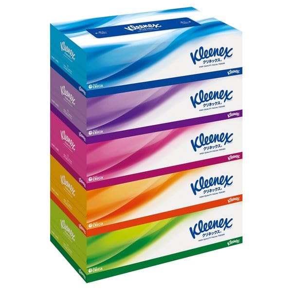 Kleenex Tissues tissues 5 boxes 2 KLEENEX Box Tissue Paper Tissues with Original Tissues (180 sets)