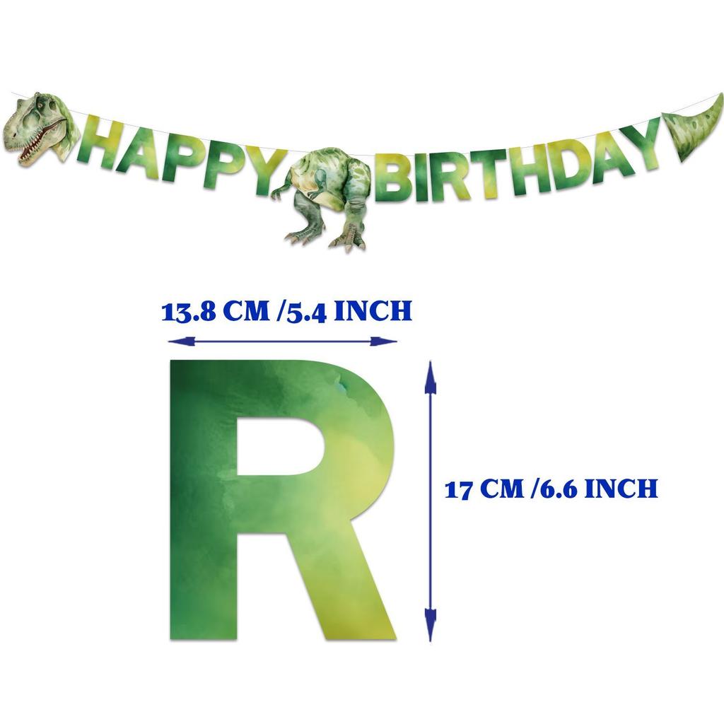 Dinosaur-themed Birthday Party Decorations: Balloons, Banners, Backdrops, Cake Toppers, and Party Setup Supplies