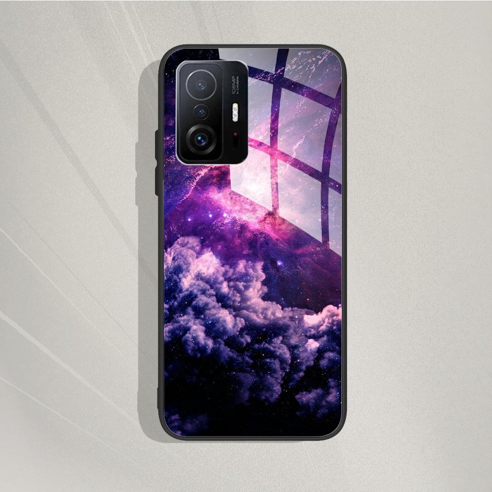 For Xiaomi 11T Pro 11T Case Fashion Tempered Glass Case Back Cover Fundas For Xiaomi 11T Pro 11T Phone Cases 11T Pro 11 T Capa