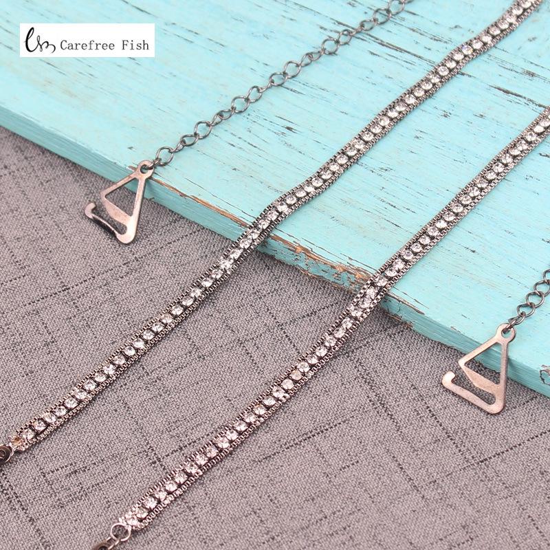 Brautunterwäsche Strass Perlen BH-Träger - Einzel-, Doppel-, Dreifachreihen