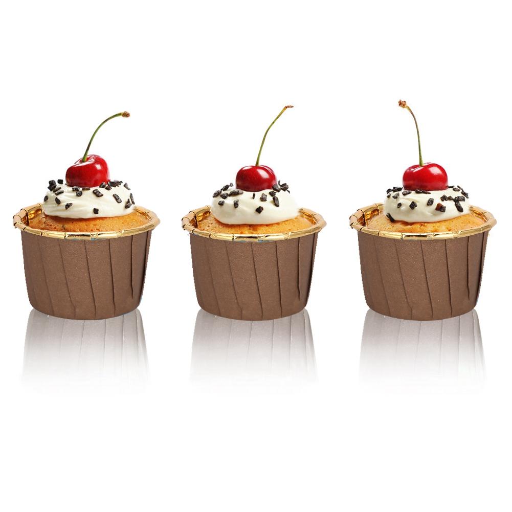 200pcs Cupcake Liners Holders Baking Cups Muffin Cases Tray Cake Mould Decorating Tools for Party WeddingCoffee