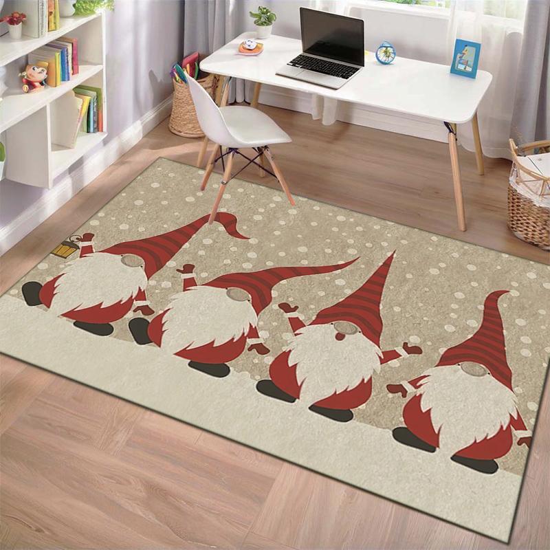 Christmas Gnome Festive Lights Flowers Carpet Home Decor Living Room And Bedroom Mats Office Chair Cushion Doormat Christmas Gifts