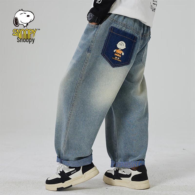 Snoopy Kids Straight-Leg Denim Jeans 160cm