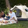 Spacious Easy-Setup Instant Pop-Up Dome Tent With Wind Sun Protection And Ventilation For Backyard Camping Festival RV