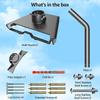 Starlink Gen 3 V3 Receiver Antenna Mount Kit 360 Degree Adjustable Outdoor Use Metal Elbow Wall Bracket Versatile Installation