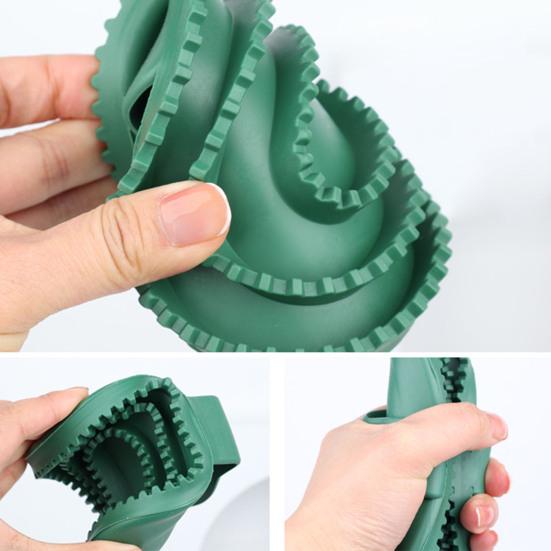 Pet Wash Brush Ergonomic Design Long-term Use Hair Removal Gentle Silicone Bristles Cat Massage Comb for Pet