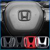 1pc ABS Car Steering Wheel Center Emblem Sticker For Honda Civci CRV Accord Mugen Prelude FIT City CRZ CRX Jazz D-series B-series H