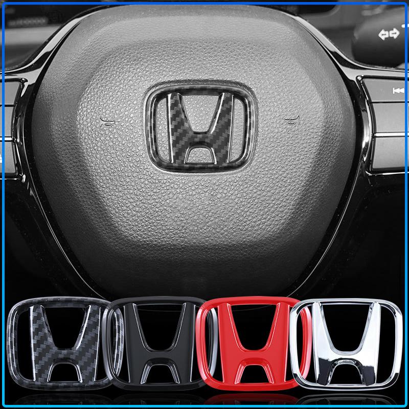 1pc ABS Car Steering Wheel Center Emblem Sticker For Honda Civci CRV Accord Mugen Prelude FIT City CRZ CRX Jazz D-series B-series H
