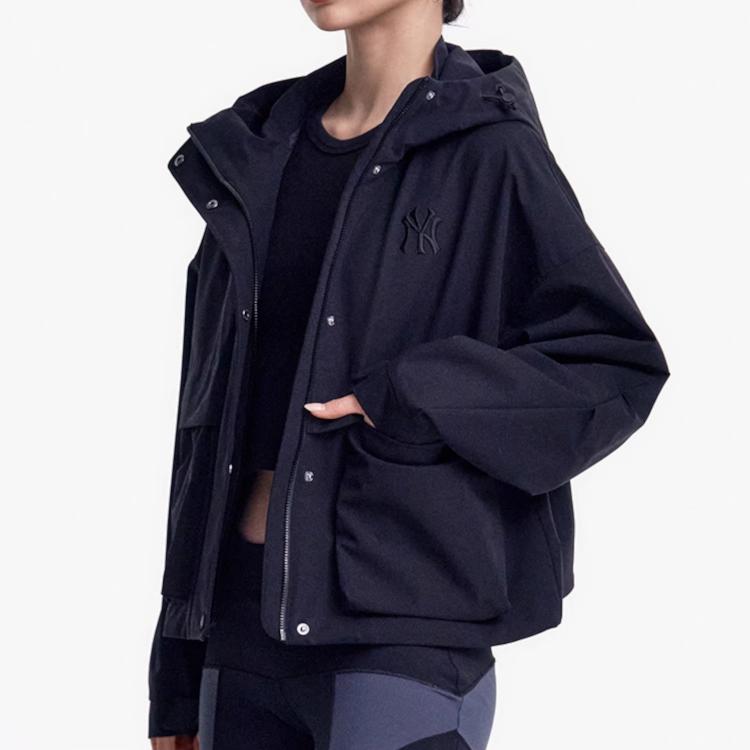 New MLB New York Yankees Jacket Women's Black 3FWJB0151-50BKS