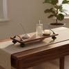 Walnut Wood Tray Decorative Handles Wooden Display Stand Wooden Tiered Stand Stable Design Home Decor Space Saving for Entryway
