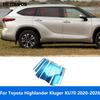 For Toyota Highlander Kluger XU70 -2025 2026 Stainless Window Center B C Pillar Posts Cover Trim Accessories Car Styling