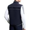 FILA Golf Series Letter Print Stand Collar Sports Cotton Vest Men Vests Legendary-Blue A11M415903F-NV