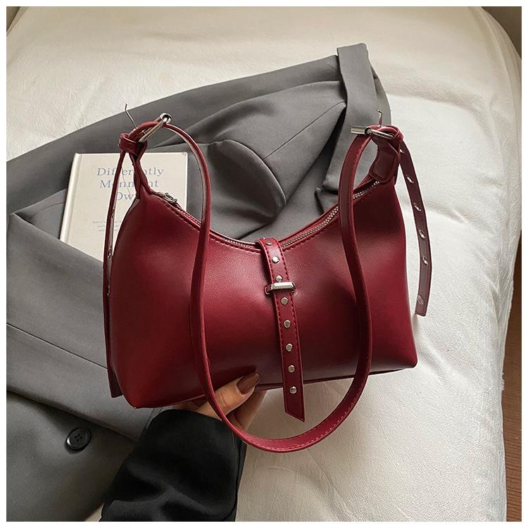 High Sense Nischendesign Achseltasche Damen 2025 neu Retro-Mode Schultertasche Ausländischer Stil Pendler Umhängetasche
