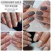 96Pcs Solid Color Fake Nails Patches Glossy Frosted Press On Nails for Women DIY Manicure Acrylic Stick-on False Nails Extension