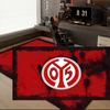 1PC Mainz Football Crest Floor Mat for Living Room, Game Rooms, Office, Bedroom, Office Floor Mat Playful Design, Christmas Fan Gifts