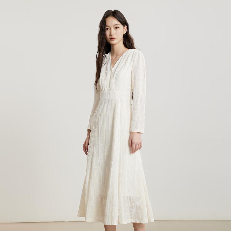 Gejin Casual Elegant Mid-Length Long Sleeve Dress