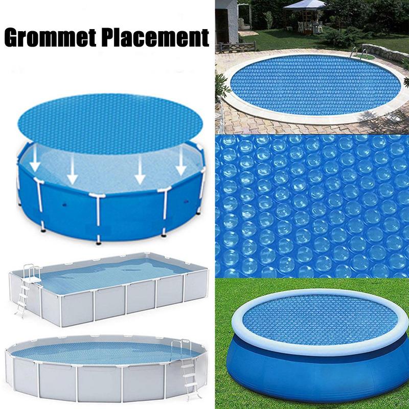 Solare Poolabdeckung Wärmeisolierende Pooldecke Herzförmige Luftblasen Thermodecke Für Aufstellpool Whirlpool